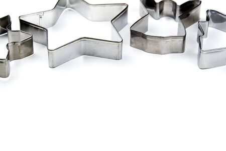 gingerbread cookie cutter. stainless steel molds for baking christmas cookies photoの写真素材