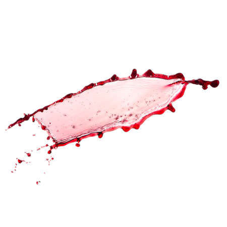 Isolated Red wine splash on white background.の写真素材