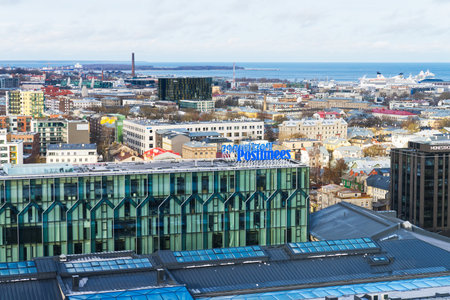Tallinn, Estonia - May 2023. Panoramic view of the city at day. Tallinn, Estonia at dayのeditorial素材