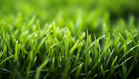 Lush and lifelike artificial grass texture background for design and decoration purposesの素材