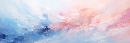 Expressive abstract background in pastel tones created with bold oil paint brushstrokesの素材
