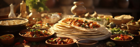 exquisite wedding feast a vibrant celebration of love and unity through diverse cultural delicaciesの素材