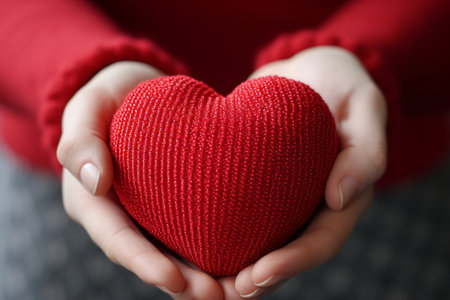Spreading love and charity on international cardiology day through donations and helping handsの素材
