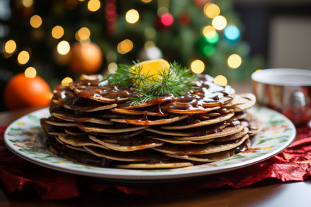 Traditional chinese new year nian gao rice cakes with sticky texture, cultural significanceの素材