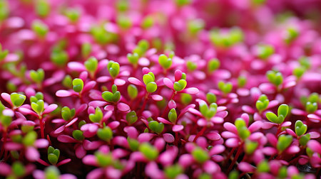 Vibrant microgreens   showcasing their delicate nature and nutrient rich appeal in a stunning imageの素材