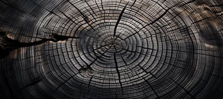 A captivating background showcasing the intricate textures of an aged tree bark trunkの素材