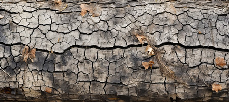 A mesmerizing sight  the intricate textures and captivating background of an aged tree bark trunkの素材