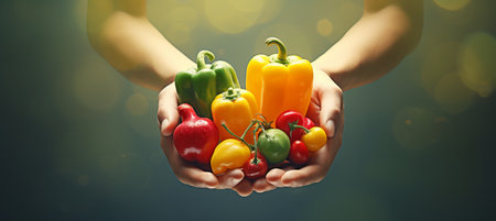 Nutritionist doctor with diverse, healthy food supplements for optimal wellness conceptの素材