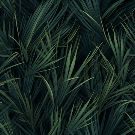 Lush and vibrant seamless pattern of grass in top view for captivating backgrounds and texturesの素材
