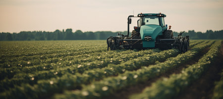 Innovative agricultural practices empowered by cutting edge robots transforming the fieldの素材