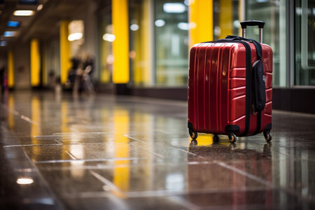 Enhanced travel and tourism design with blurred bokeh effect and technology representationsの素材