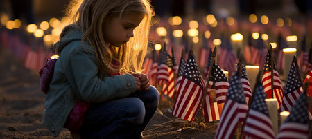 Usa memorial day  honoring the courageous soldiers who made the ultimate sacrifice for our nationの素材