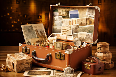 Captivating travel photo collage capturing iconic landmarks and stunning landscapes worldwideの素材