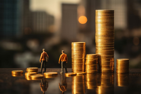 Finance and Investment. Collaborative Teamwork for Economic Growth and Analysis Strategiesの素材