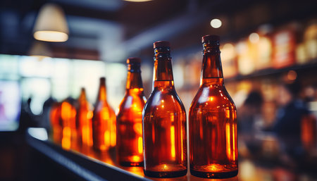 Blurred bokeh effect  close up of product label on store shelf with blurred backgroundの素材