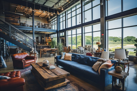 Vibrant workspaces with inspiring design and unique office culture for creativity and productivityの素材