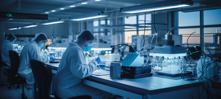 Cutting edge laboratory spearheading drug development in the competitive field of pharmacologyの素材