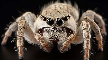 Intricate macro shot of a spider s spinnerets, showcasing the precise silk spinning apparatusの素材