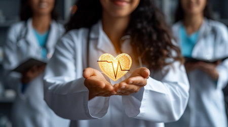 Health insurance and medical welfare  hands holding medical and healthcare iconsの素材