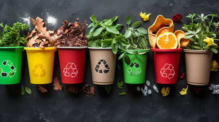 Infographic  the power of waste sorting   transforming communities and saving the planetの素材
