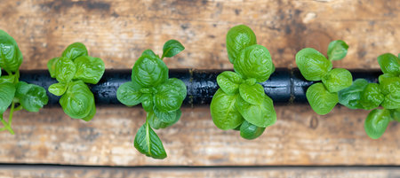 Future world  dramatic urban food production systems with rooftop gardens and hydroponicsの素材