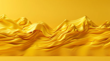 Spring background  lemon yellow minimalistic lines form geometric patterns evoking spring blooms.の素材