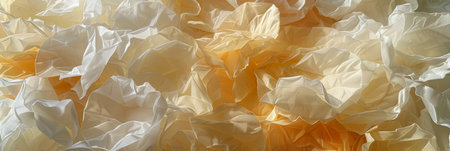 Serene abstract flower petals in soft pastel beige, embodying minimalist beauty and calmnessの素材