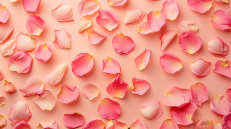 Minimalist art  abstract flower petals in soft pastel beige, calm and beautiful aestheticの素材