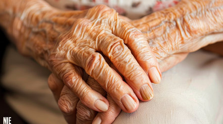 Nurse offering healthcare support and advice to patient for hope and trust in nursing homeの素材