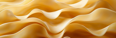 Whimsical pale lemon yellow and peach shapes dancing in light breeze   tranquil spring backgroundの素材