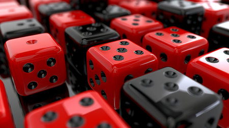 Futuristic red and black 3d abstract business background design with modern technology influenceの素材