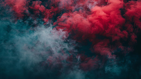 Fiery red smoky effect abstract background for graphic design projects and creative conceptsの素材