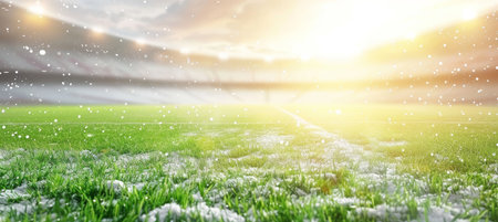 Blurred mixed sports abstract background for advertising with copy space for text placementの素材