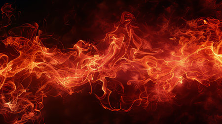 Vivid red smoky backdrop ideal for design projects, presentations, and creative worksの素材