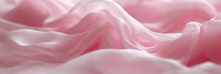 Pastel silky fabric texture with smooth waves for elegant fashion and luxury branding backgroundsの素材