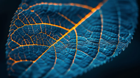Close up of translucent white tree leaf skeleton texture background with shining effectの素材