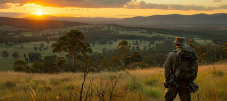 Embracing the mountaineering lifestyle through mountain exploration and adventureの素材