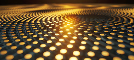 Vibrant 3d abstract background in black and gold tones, elegant and eye catching designの素材