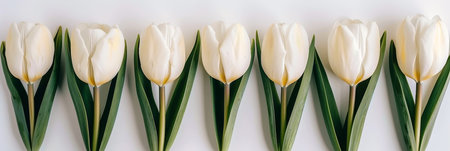 Beautiful minimalistic spring abstract background in gentle white tones perfect for design projects.の素材