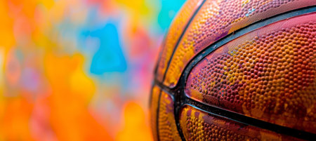 Blurred abstract sports background for advertising with copy space for text placementの素材