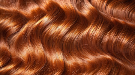 Beautiful caramel honey hair background with healthy smooth shiny hair texture for designの素材