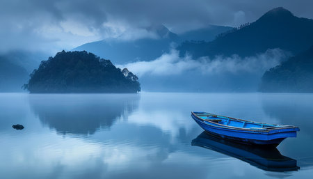 Discovering tranquility  embracing the serene beauty and finding peace in the simplicity of natureの素材