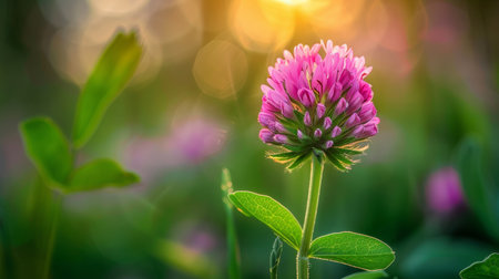 Vibrant early summer floral background  colorful spring landscape with soft focus flowersの素材