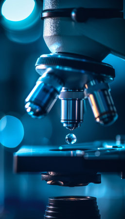 Dna research lab  equipment, technology, and health analysis in scientist laboratoryの素材