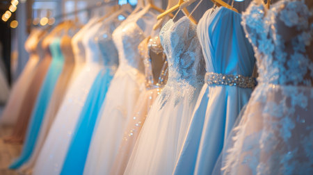 Luxury boutique formal dresses for prom, wedding, and more  elegant options for rental and purchase.の素材