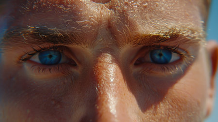 Rower s determined focus on summer olympics finish line, displaying sportsmanshipの素材