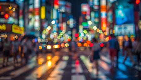 Abstract blue light bokeh background in blurred defocused style for design projectsの素材