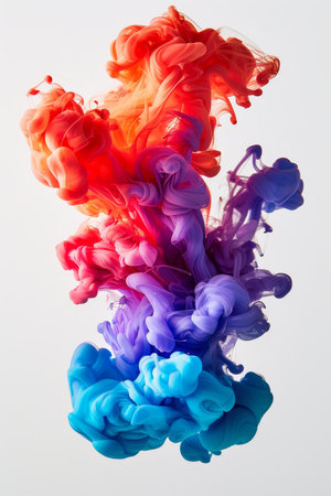 Colorful paint explosion at monthly art event inspires creativity and unleashes artistic expressionの素材