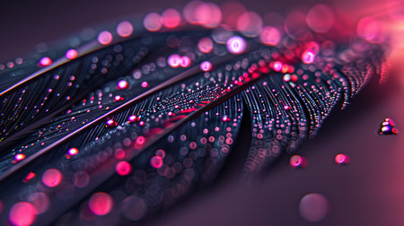 Colorful abstract avian plumage texture futuristic bird feather background conceptの素材