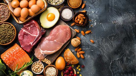 Complete balanced meal plan with macro nutrient analysis for optimal nutrition and healthの素材